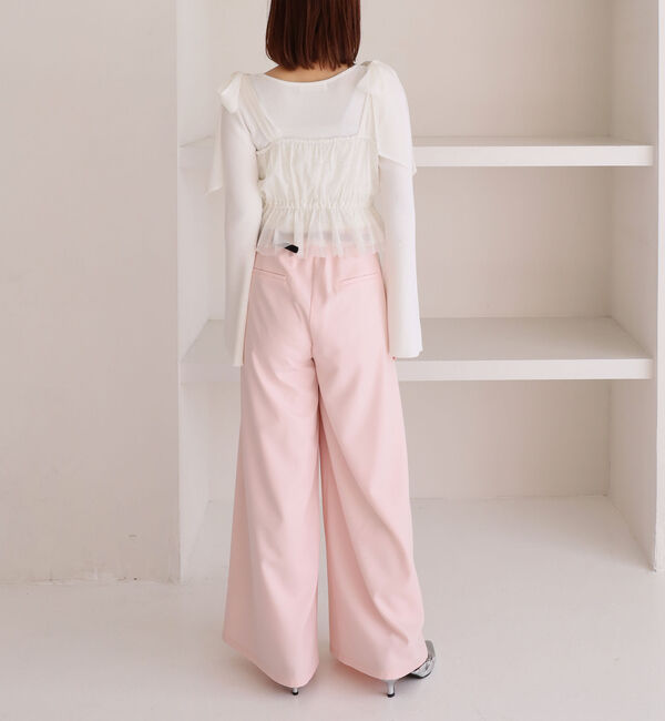 archives「ラインストーンチュールビスチェ&times;リブニットＳＥＴ」|カーディガン|