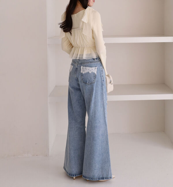 archives「ラインストーンチュールビスチェ&times;リブニットＳＥＴ」|カーディガン|