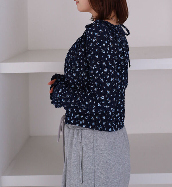 archives「小花柄シャーリングビスチェカットアンサンブル」|カーディガン|