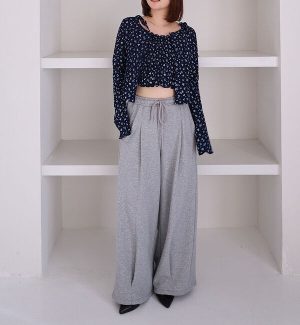 archives「小花柄シャーリングビスチェカットアンサンブル」|カーディガン|