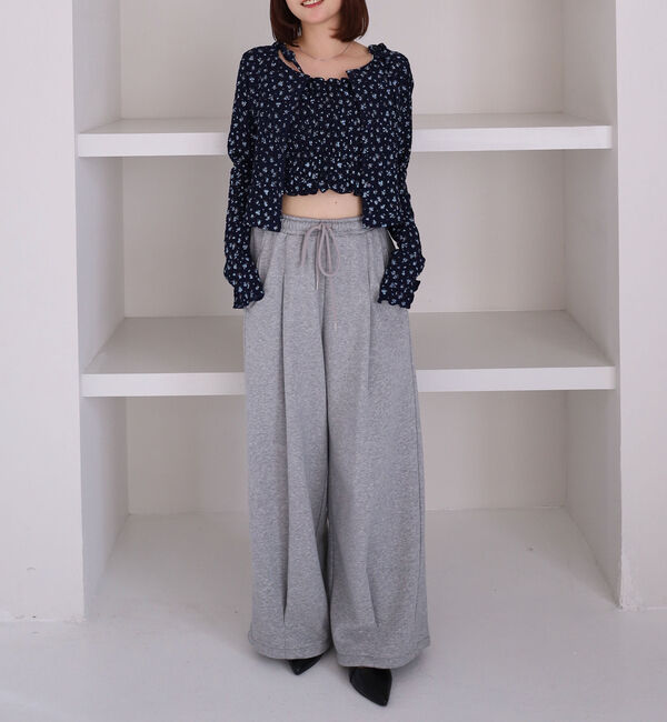 archives「小花柄シャーリングビスチェカットアンサンブル」|カーディガン|