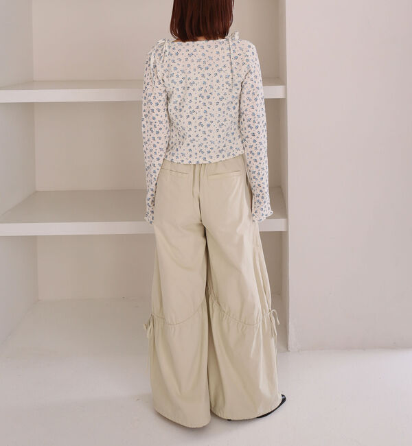 archives「小花柄シャーリングビスチェカットアンサンブル」|カーディガン|