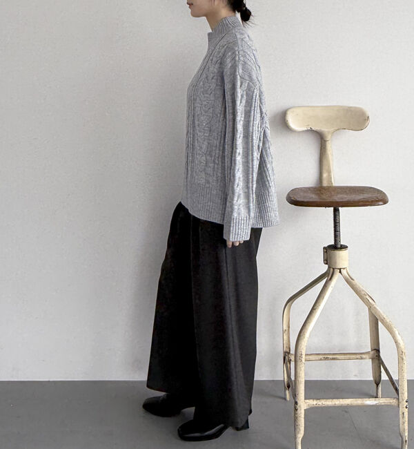 Doux archives「ケーブルハイネックニットプルオーバー」|ニット・セーター|