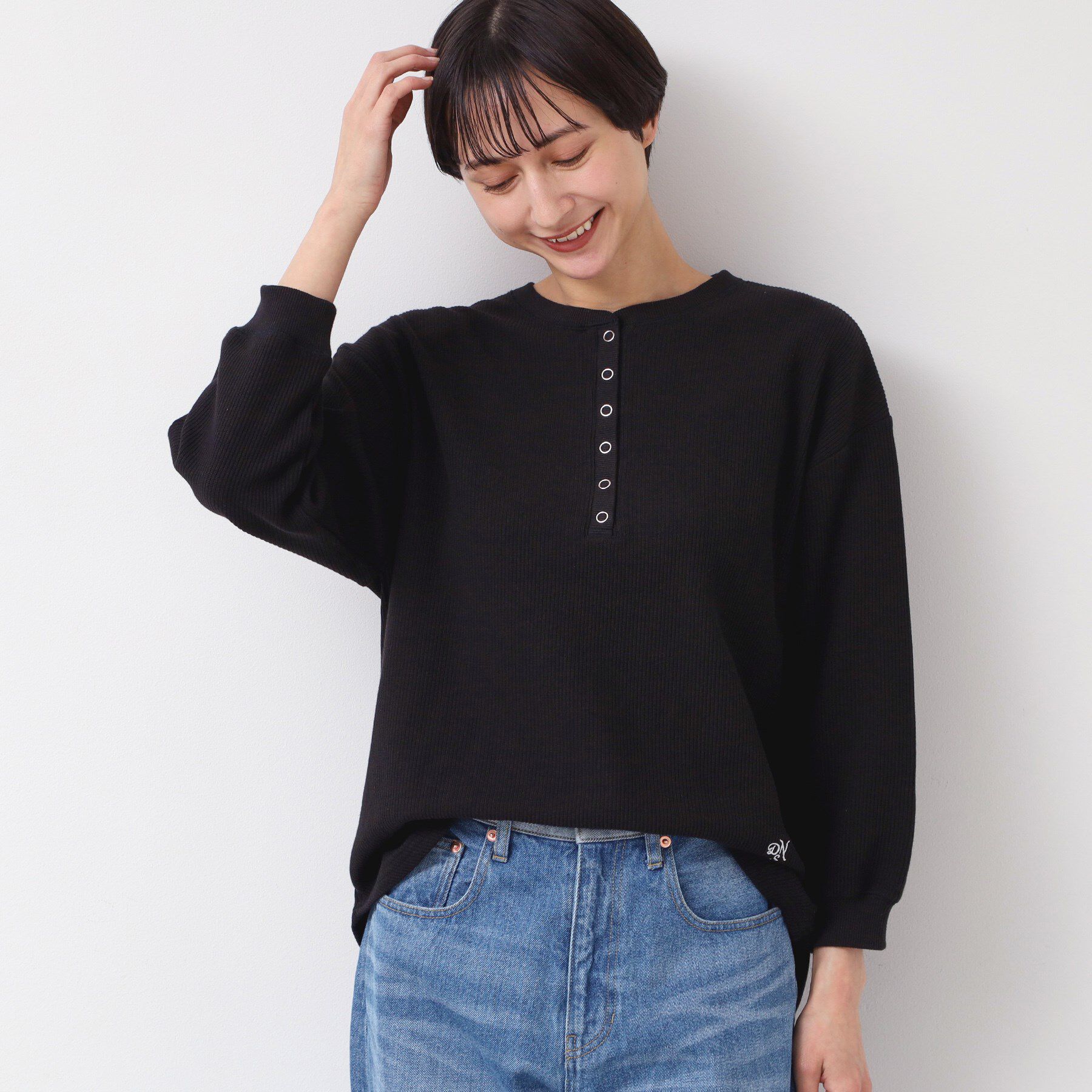 Dessin「【洗える】ヘンリーネックカットソー」|Tシャツ・カットソー|