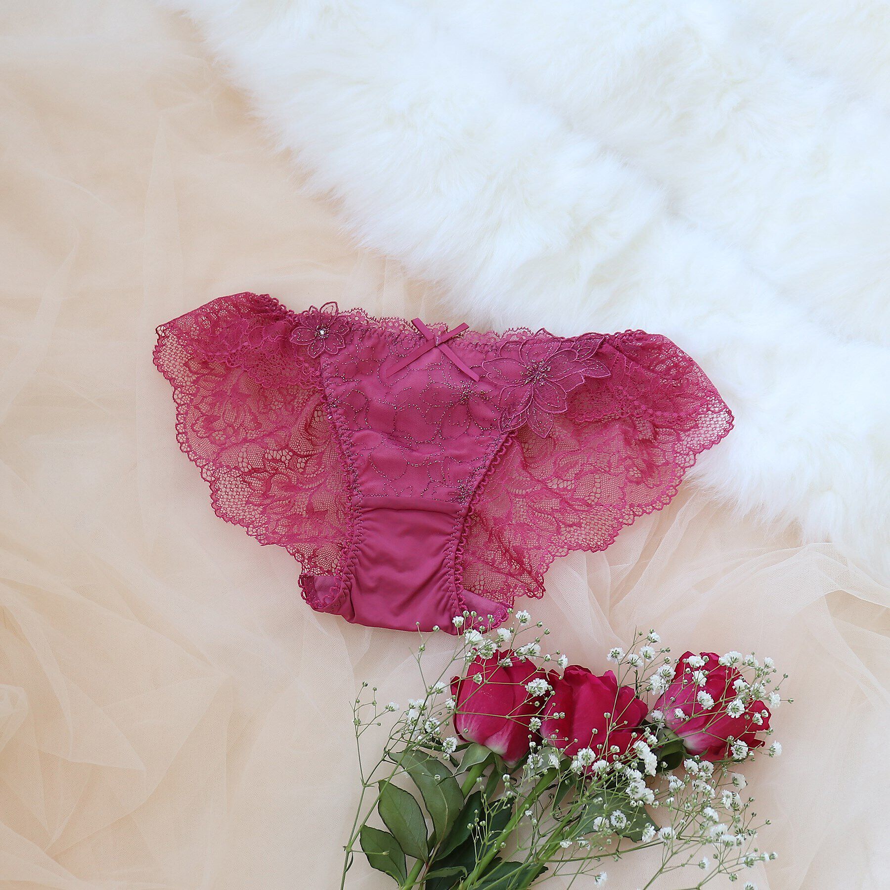 Risa Magli「◆ジョエル レースショーツ」|インナー|ローズ(062)