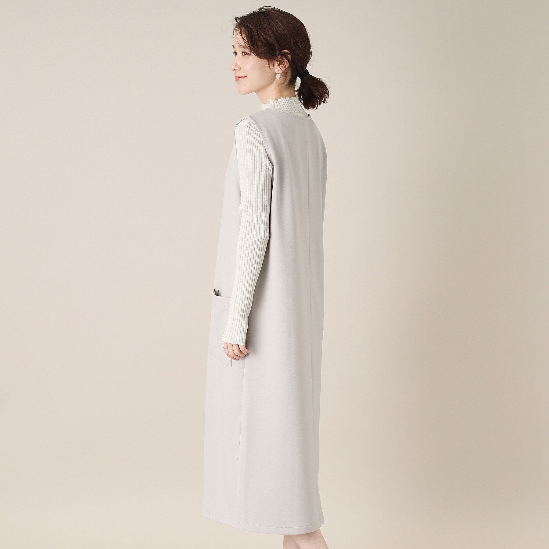 ITS&rsquo;DEMO「【手洗い可】ダンボールジャージージャンスカ」|ワンピース|