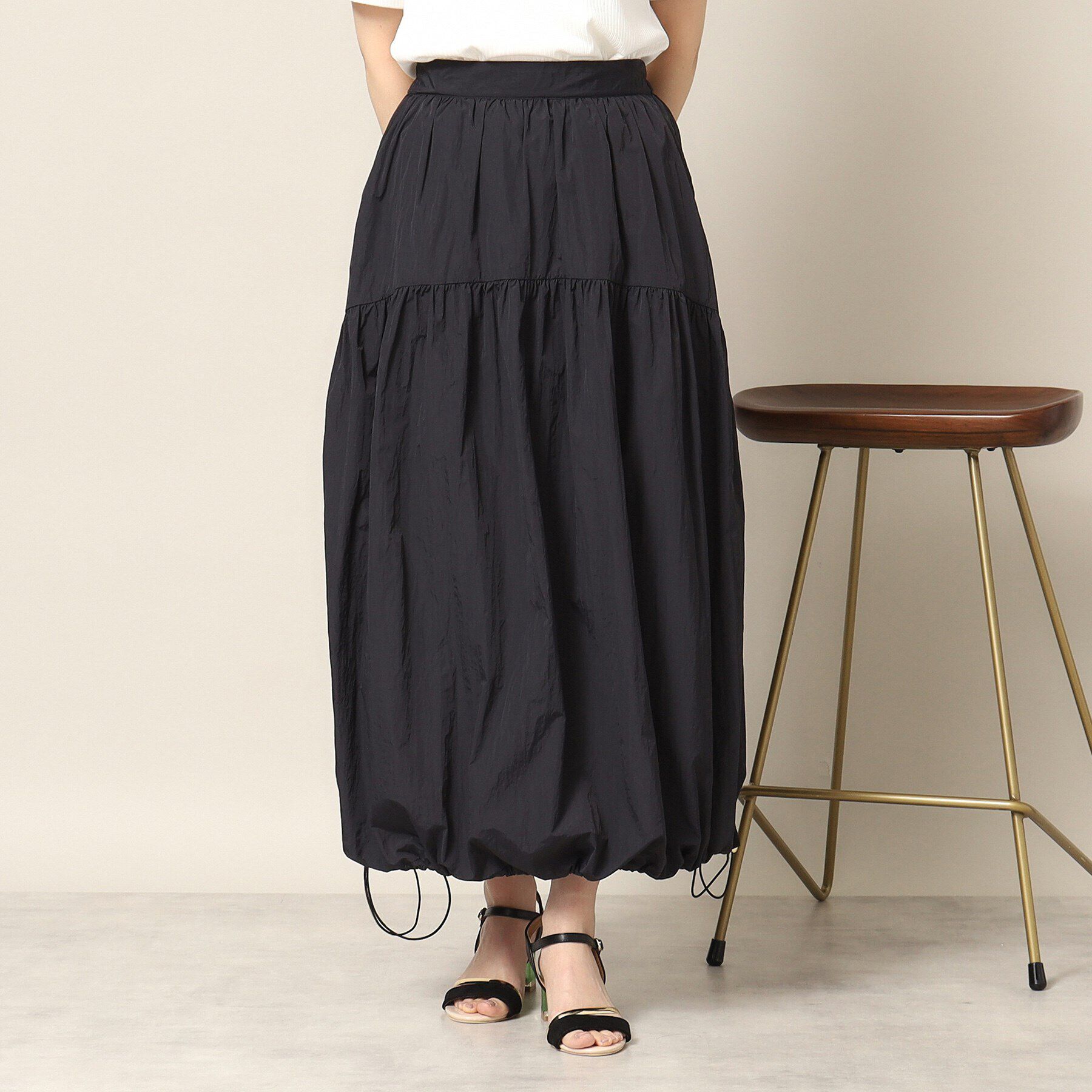 ITS&rsquo;DEMO「【後ろウエストゴム／手洗い可】バルーンスカート」|スカート|