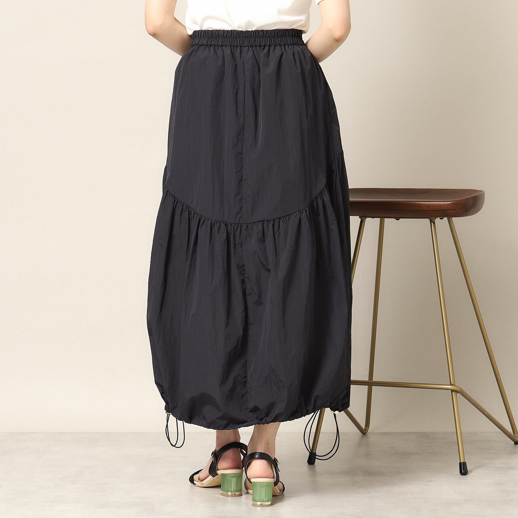 ITS&rsquo;DEMO「【後ろウエストゴム／手洗い可】バルーンスカート」|スカート|