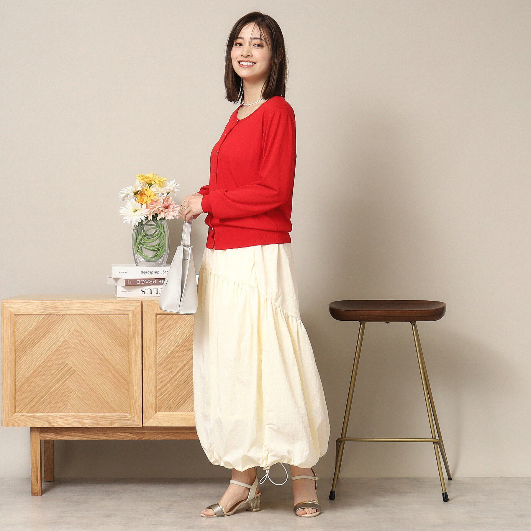 ITS&rsquo;DEMO「【後ろウエストゴム／手洗い可】バルーンスカート」|スカート|