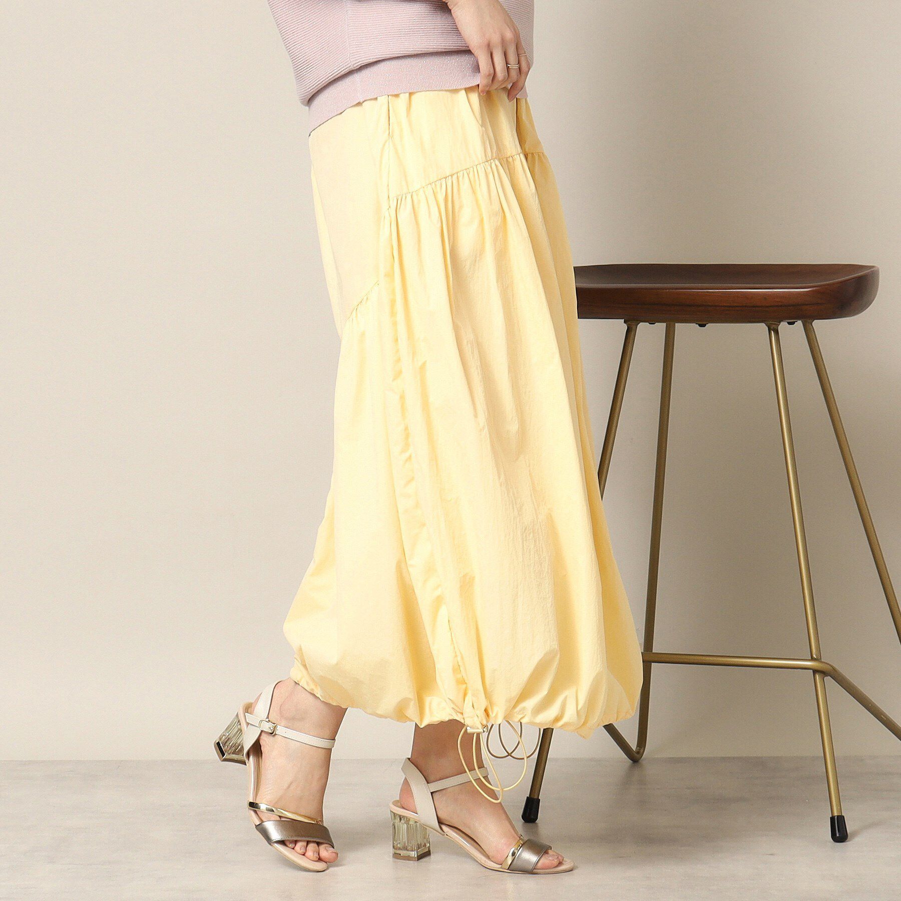 ITS&rsquo;DEMO「【後ろウエストゴム／手洗い可】バルーンスカート」|スカート|