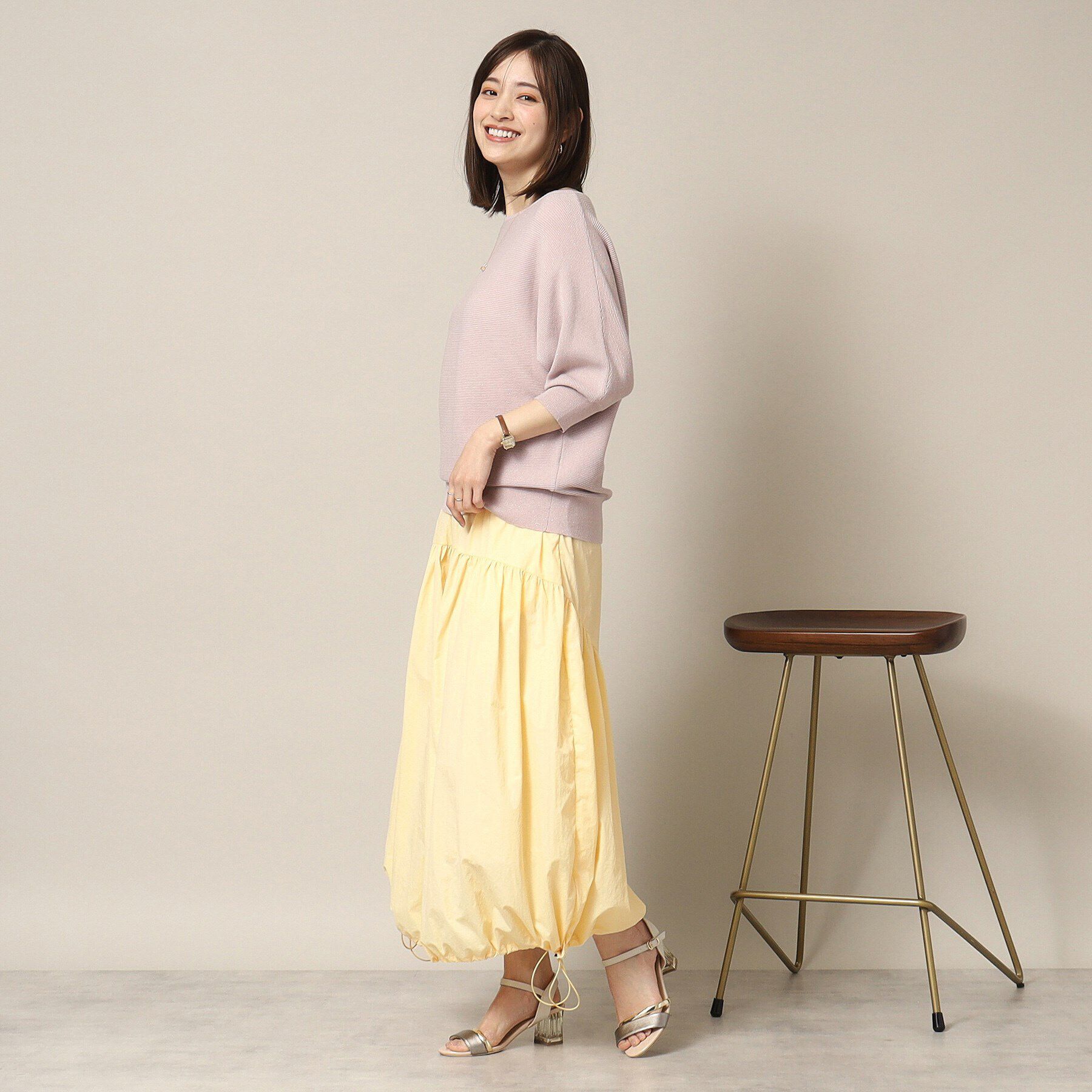 ITS&rsquo;DEMO「【後ろウエストゴム／手洗い可】バルーンスカート」|スカート|