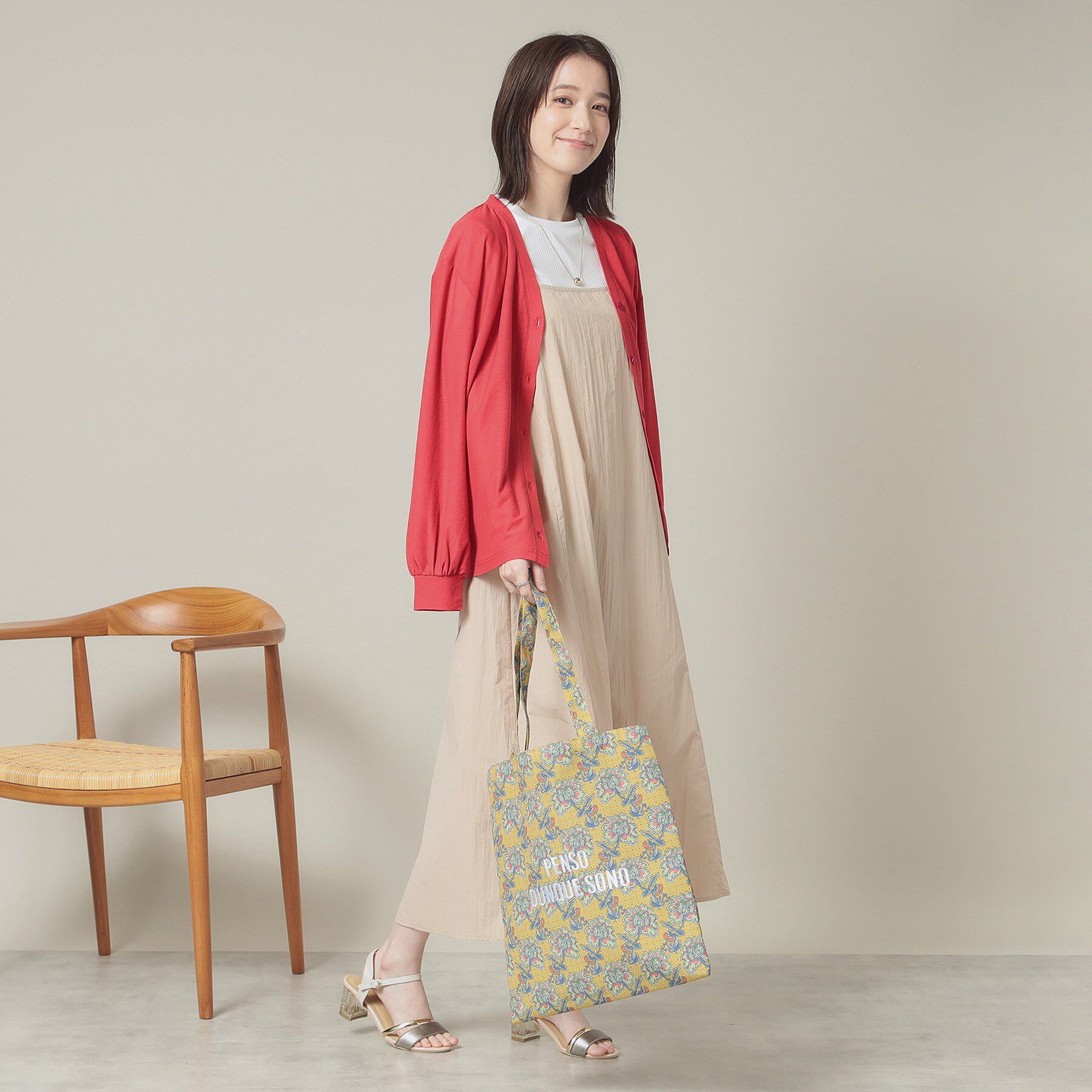 ITS&rsquo;DEMO「【UVカット／手洗い可】Vネックカーディガン」|カーディガン|