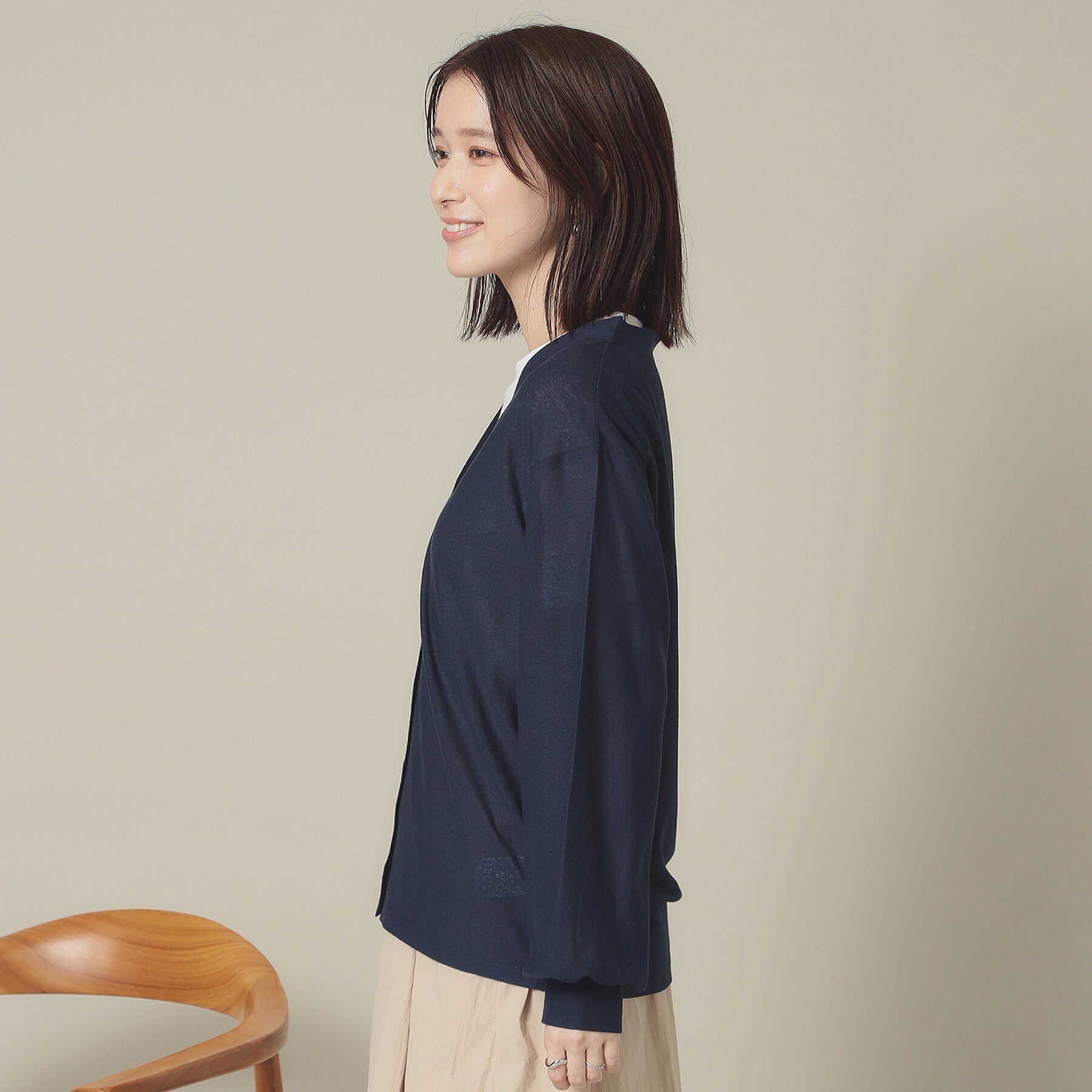 ITS&rsquo;DEMO「【UVカット／手洗い可】Vネックカーディガン」|カーディガン|