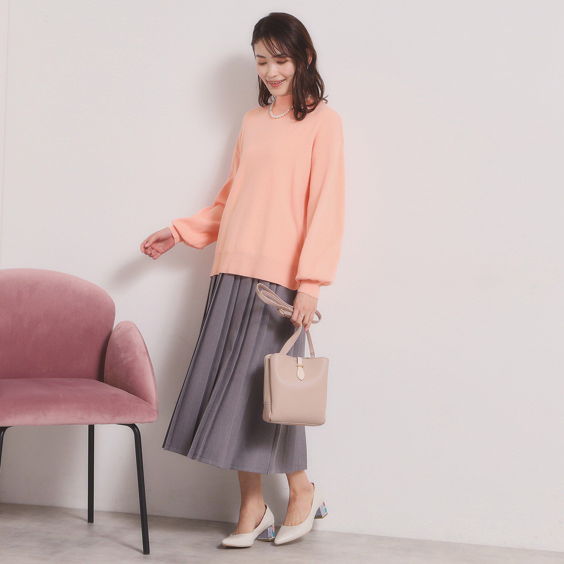 ITS&rsquo;DEMO「【手洗い可／8色展開】カラフルハイネックニット」|ニット・セーター|