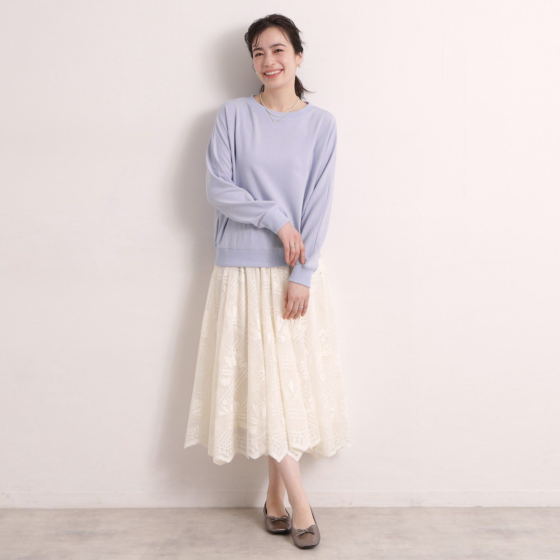 ITS&rsquo;DEMO「【手洗い可】ラメポンチドルマンプルオーバー」|Tシャツ・カットソー|