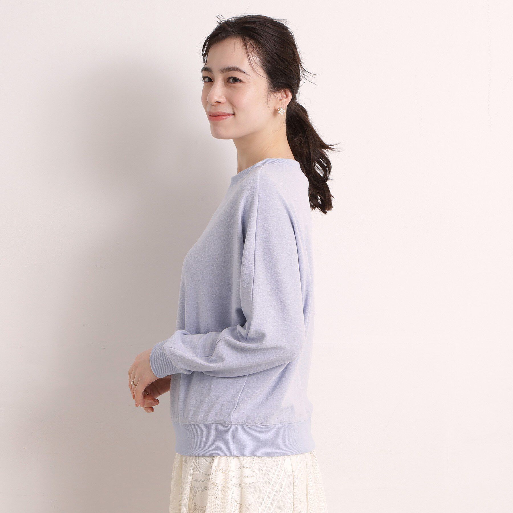 ITS&rsquo;DEMO「【手洗い可】ラメポンチドルマンプルオーバー」|Tシャツ・カットソー|