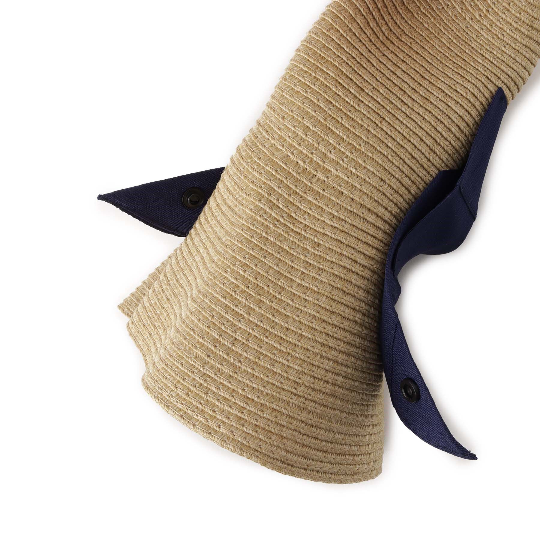 Grandedge「【接触冷感／洗濯可】コンパクトウォッシャブルリボンハット」|ハット|