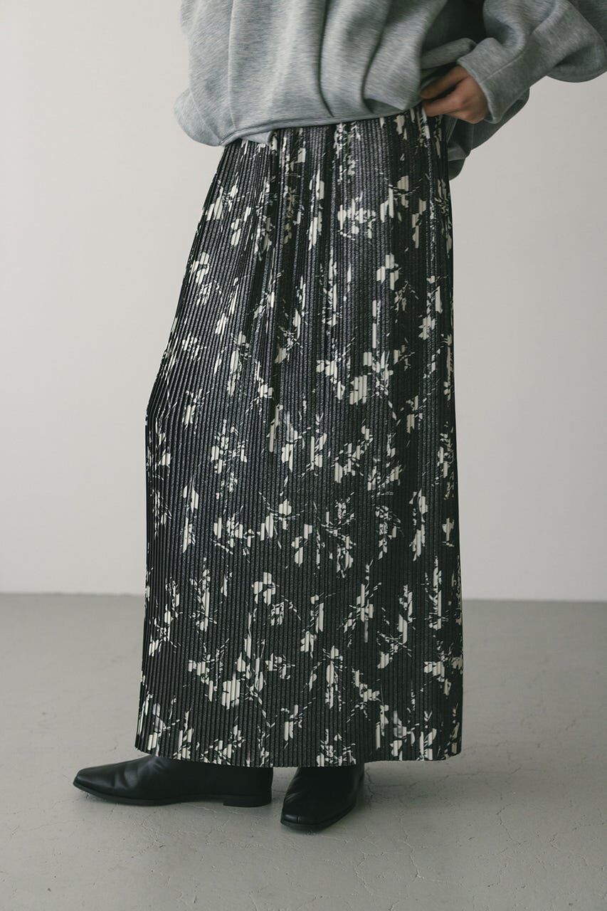 STYLEMIXER「フラワープリントプリーツスカート」|スカート|
