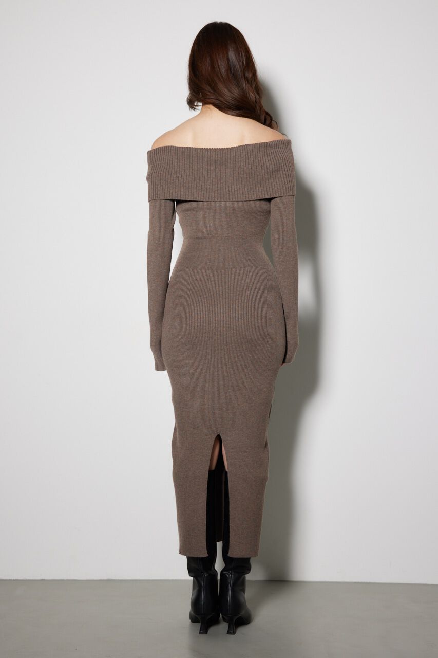rienda「オフショルダータイトニットワンピース」|ワンピース|