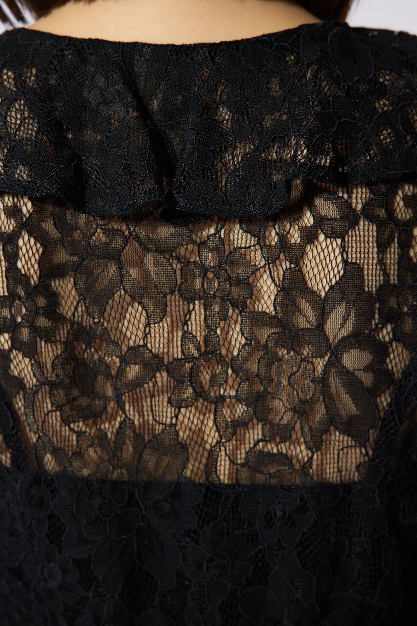 rienda「フロントフリル2WAYレースブラウス」|シャツ・ブラウス|