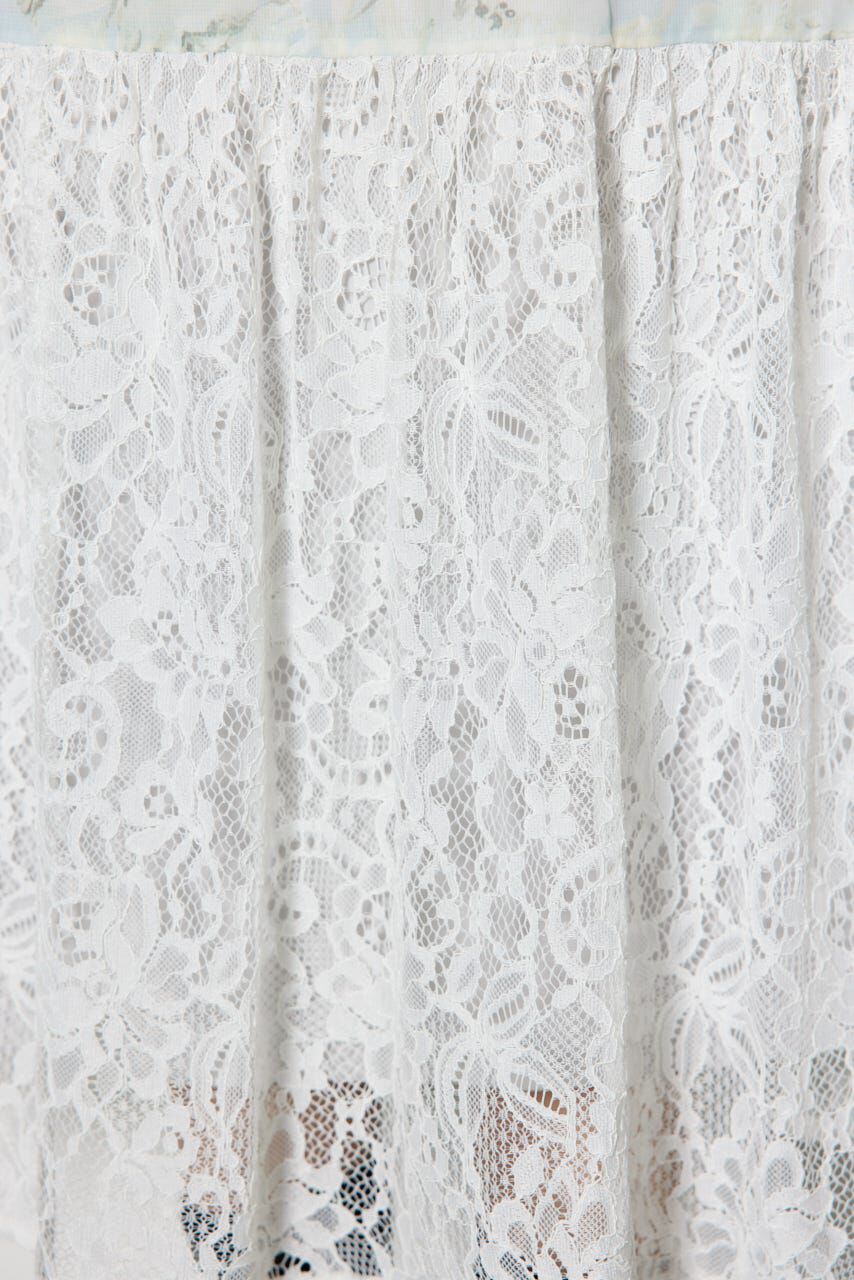 rienda「2WAYレースドッキングフレアワンピース」|ワンピース|