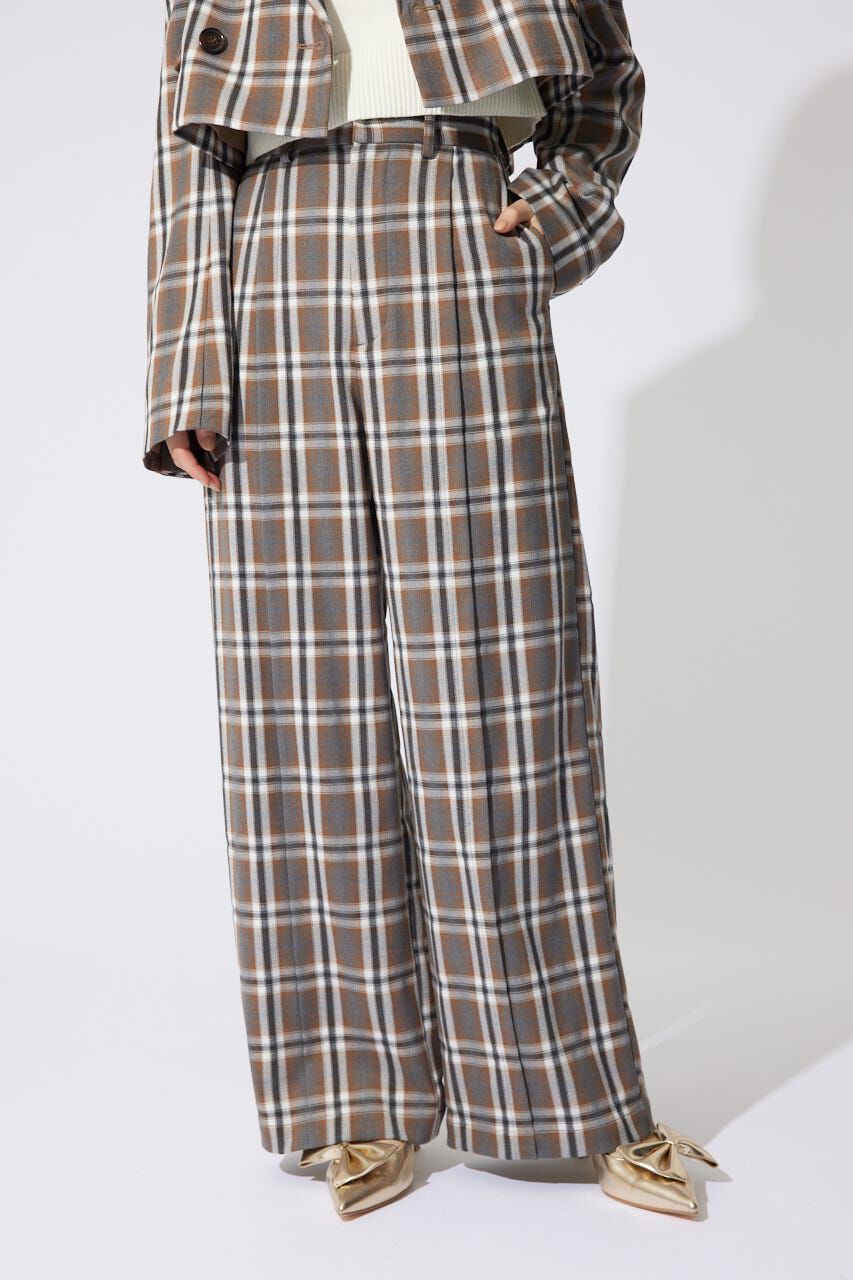 rienda「センターピンタックジャストウエストパンツ」|その他|