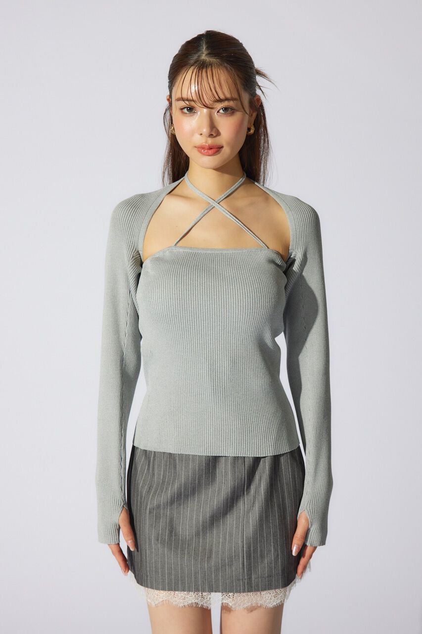 rienda「ボレロセットニットトップス」|ニット・セーター|