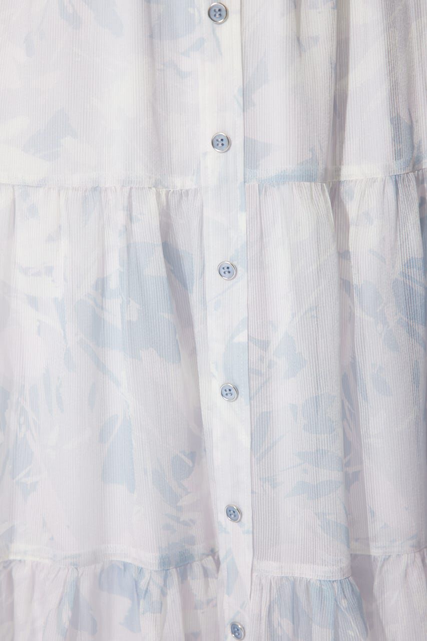 rienda「センターボタンデザインティアードフレアスカート」|スカート|