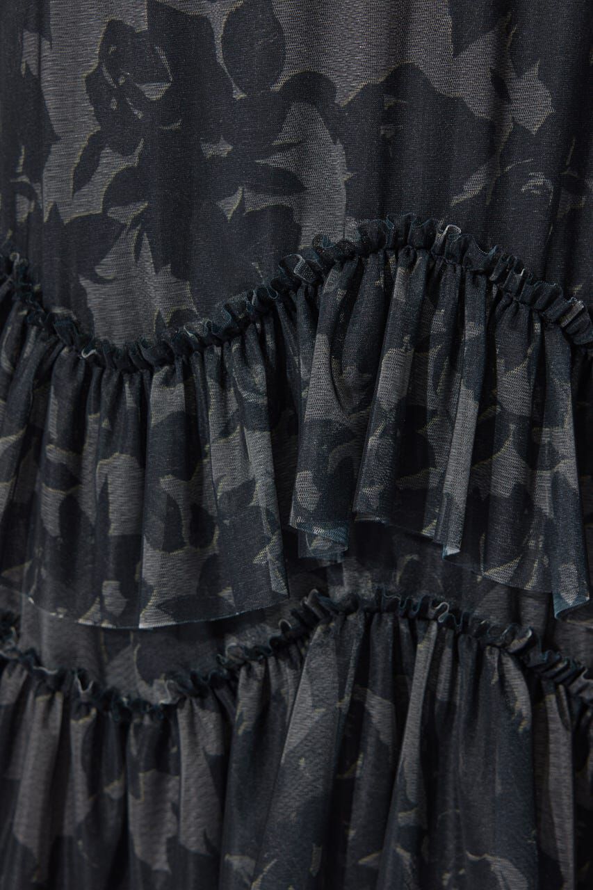 rienda「レイヤードフリルチュールティアードスカート」|スカート|