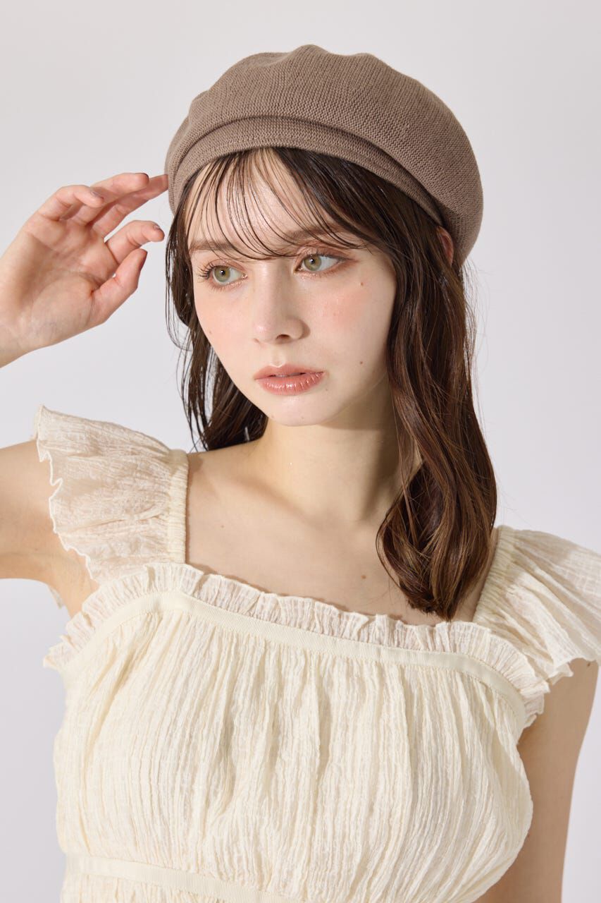 rienda「メッシュコットンベレー帽」|その他|BRN