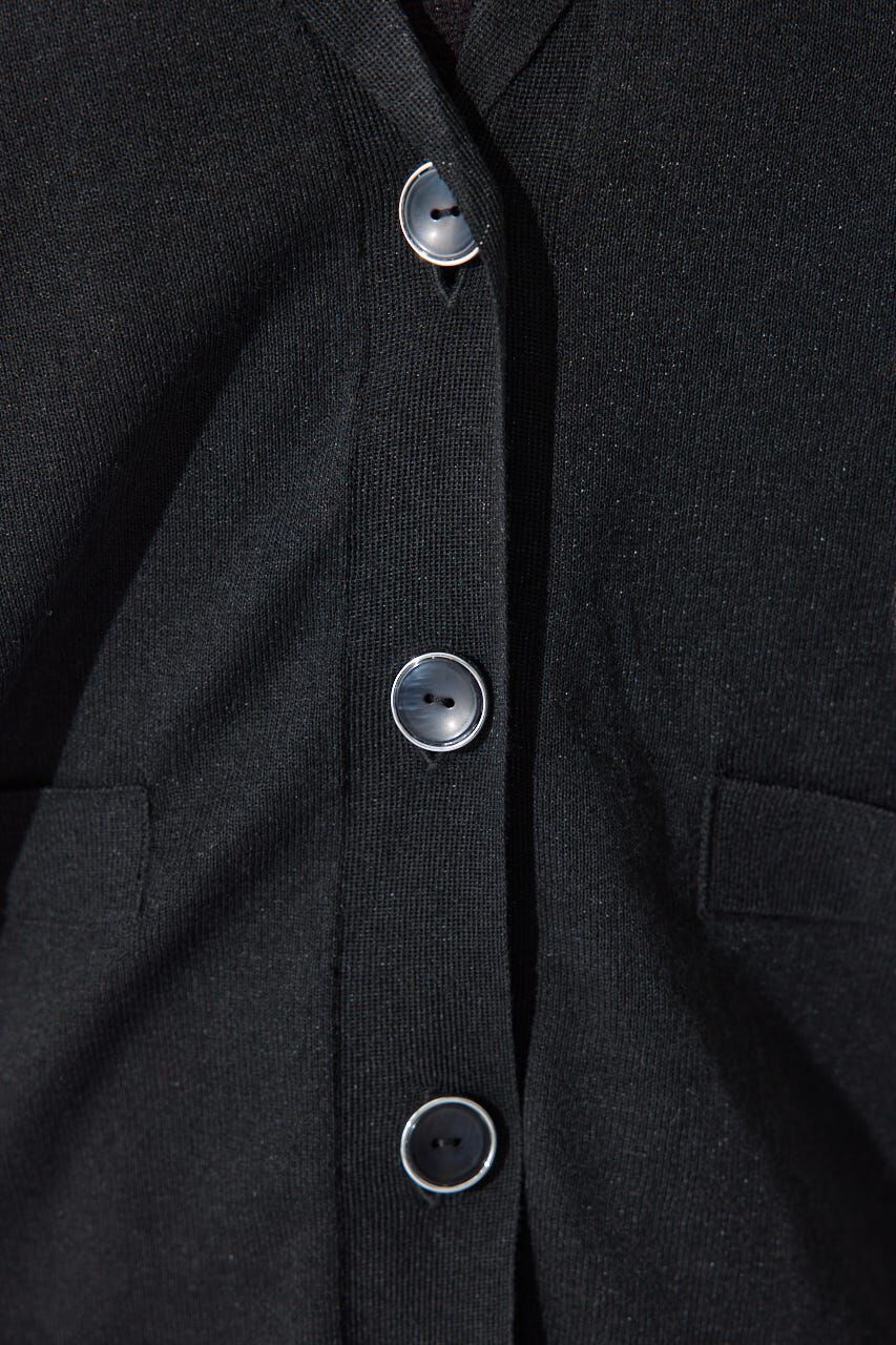 rienda「テーラーカラーシアーニットカーディガン」|カーディガン|