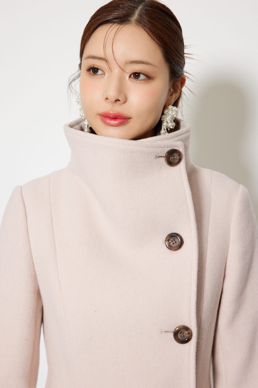 rienda「25オーバーネックシンデレララインミニコート」|その他|