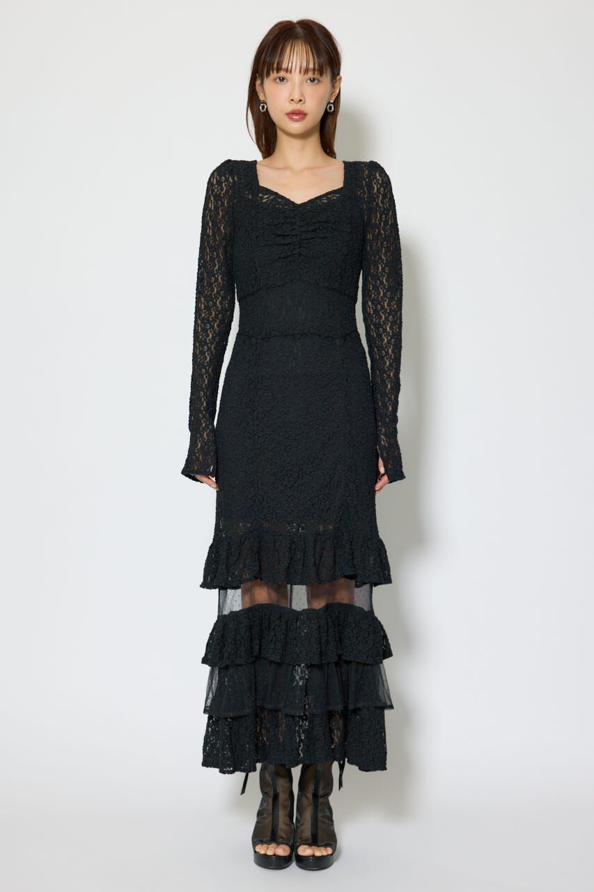 rienda「ティアードレースマーメイドワンピース」|ワンピース|