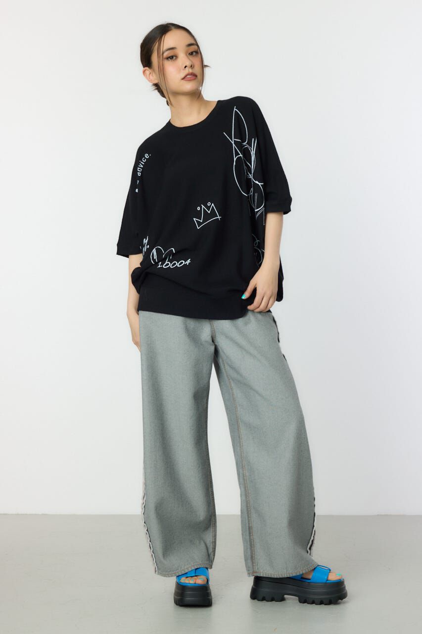 RODEO CROWNS「ラクガキドルマンニット」|ニット・セーター|