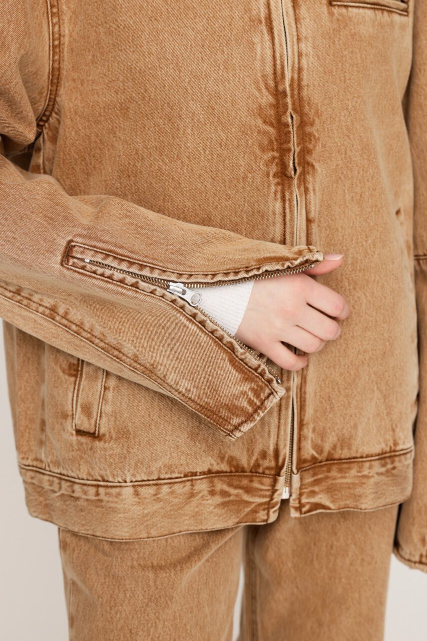 SLY「FRONT ZIP BOXY BZ-BE」|デニムジャケット|