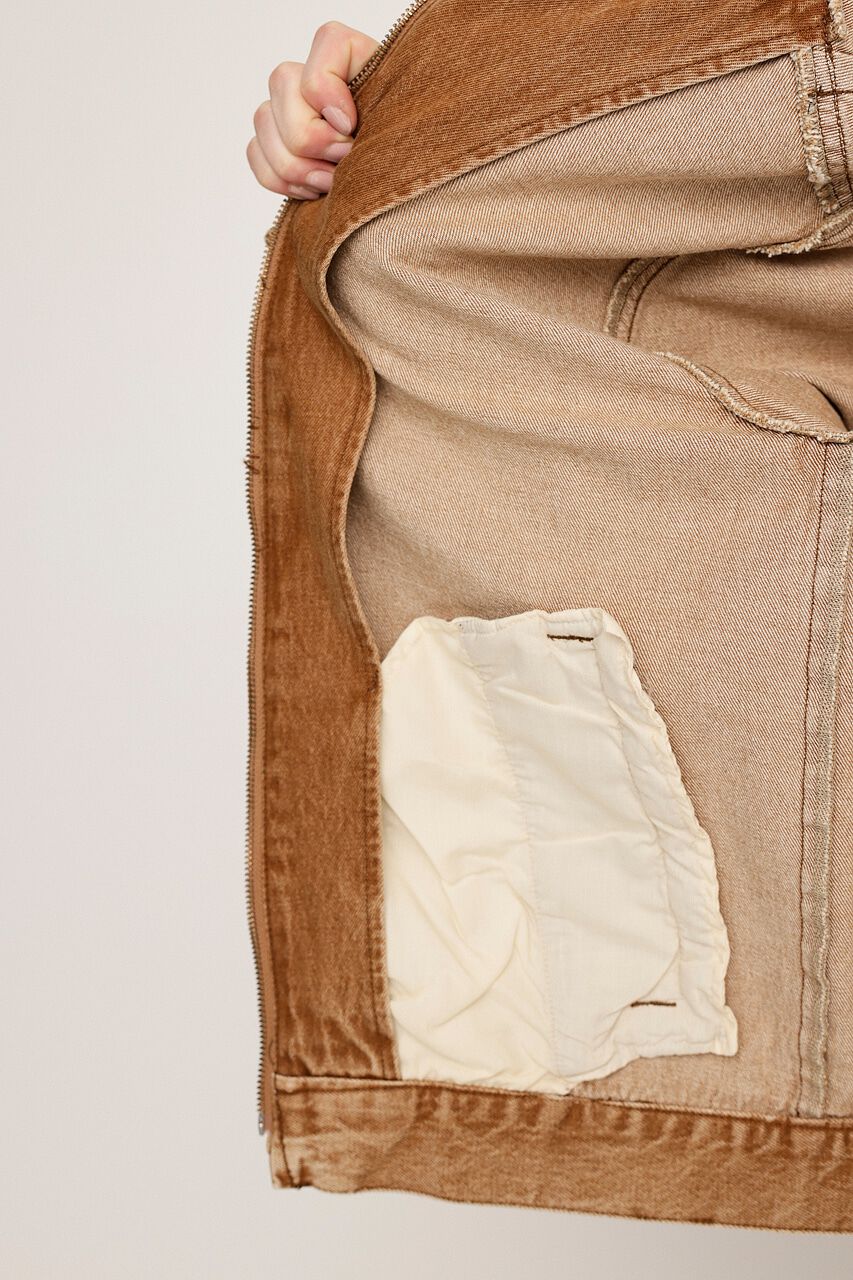 SLY「FRONT ZIP BOXY BZ-BE」|デニムジャケット|