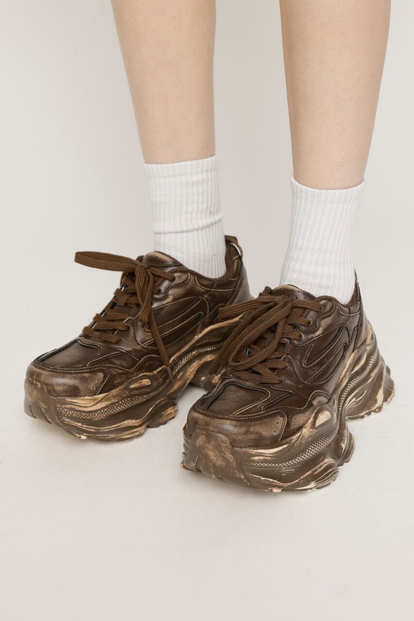 SLY「AGING CREATIVE SOLE SNEAKER」|スニーカー|M/BRN7
