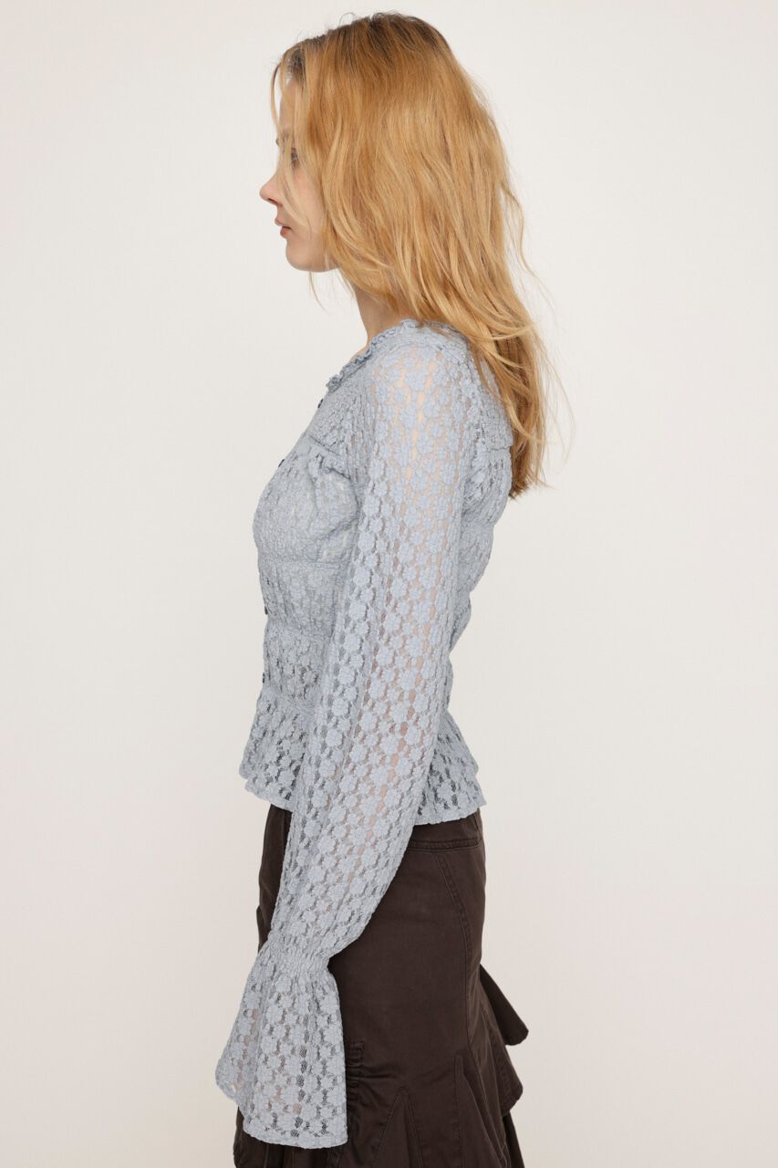 SLY「PUFFY SHIRRING CUT トップス」|Tシャツ・カットソー|