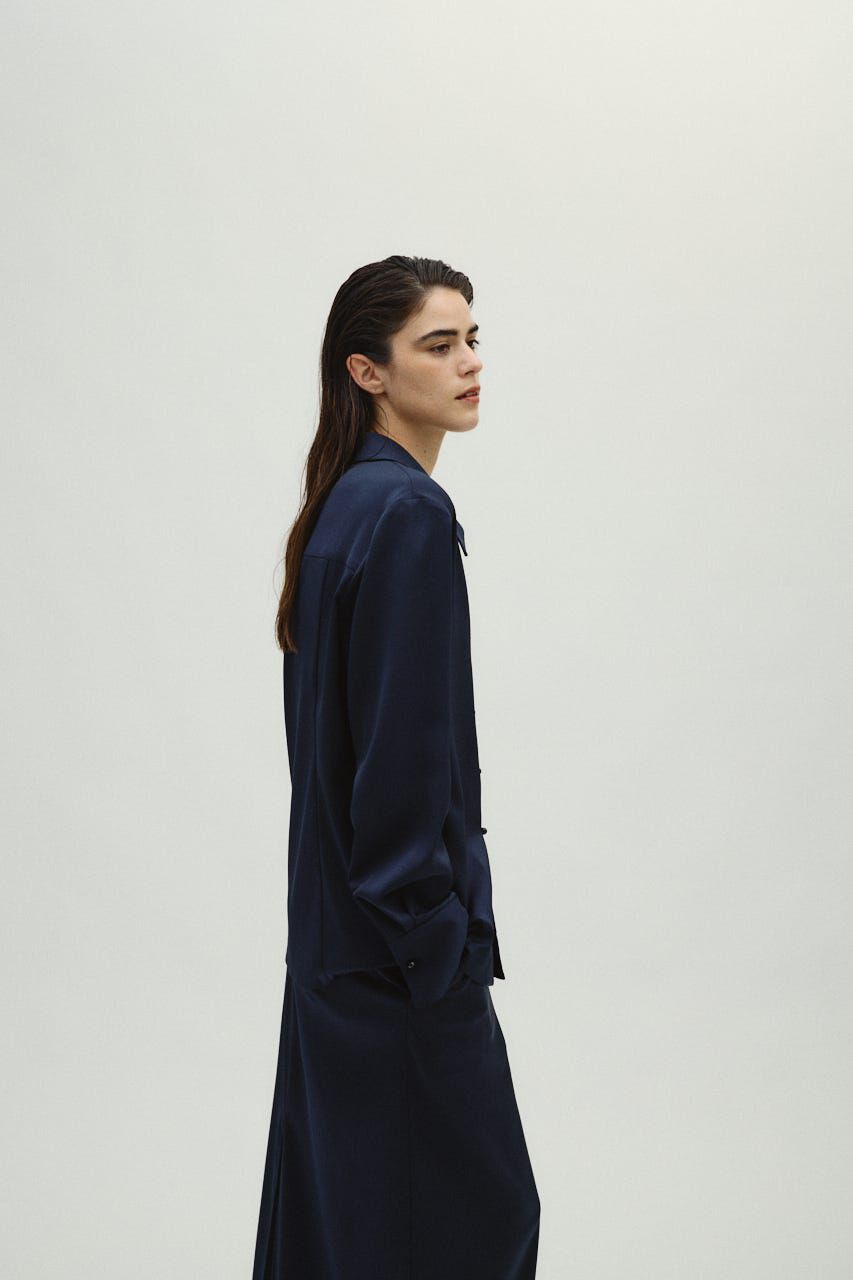 RIM.ARK 「Open collar slim SH JK」|シャツ・ブラウス|