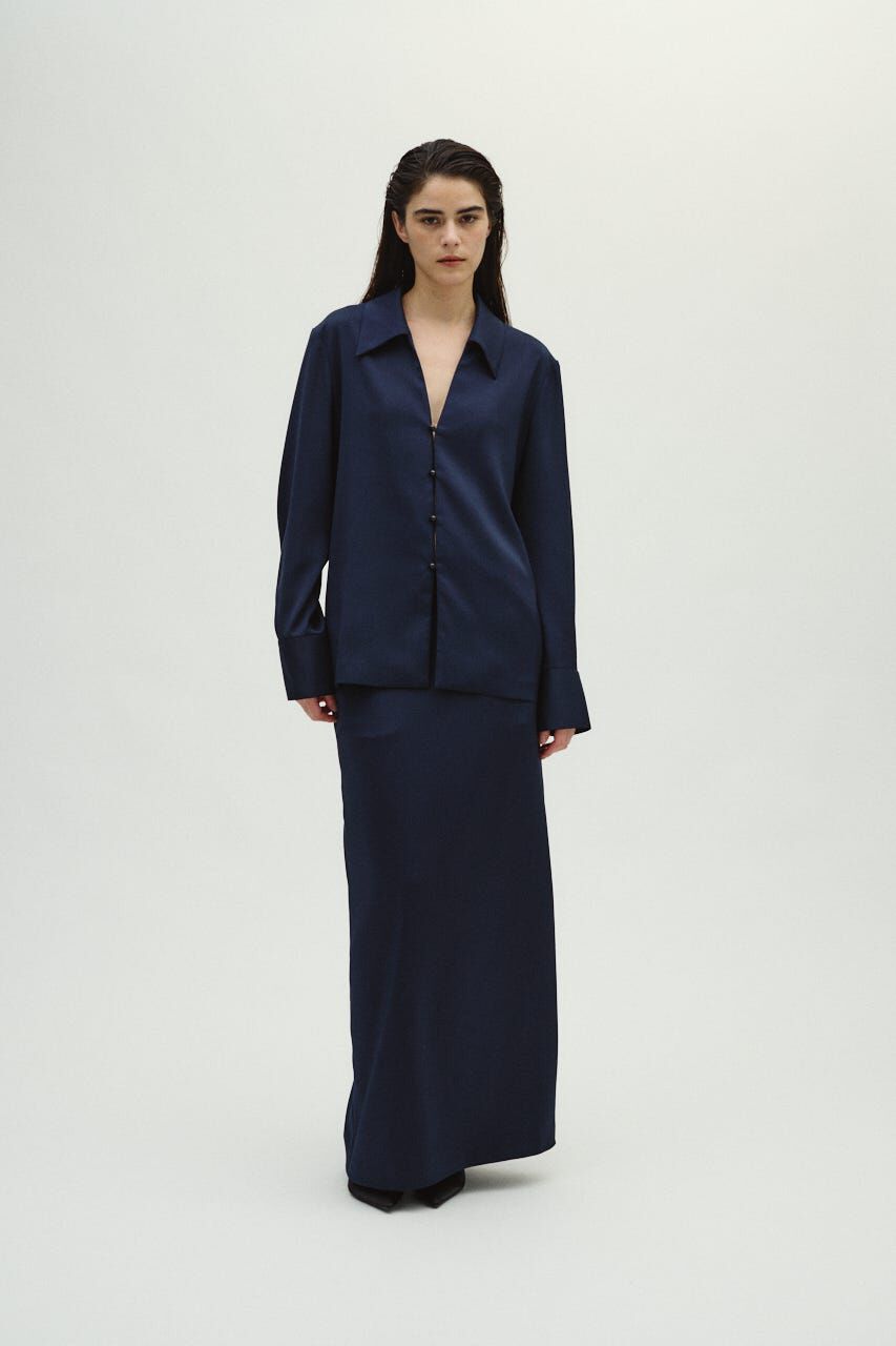 RIM.ARK 「Open collar slim SH JK」|シャツ・ブラウス|