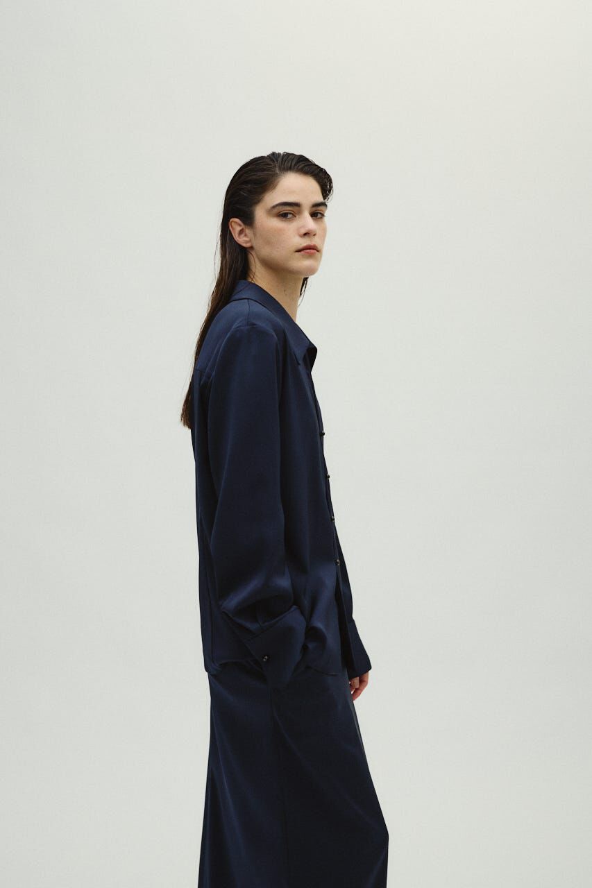 RIM.ARK 「Open collar slim SH JK」|シャツ・ブラウス|