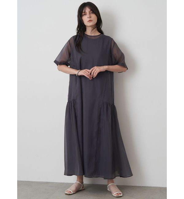 ELENDEEK「SHEER LAYERED CUT OP」|ワンピース|