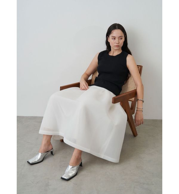 ELENDEEK「MESH BONDING FLARED SK」|スカート|