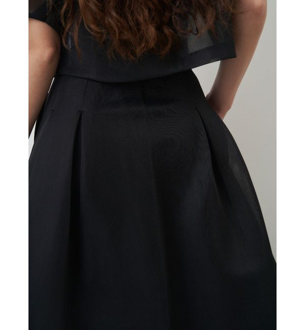 ELENDEEK「MESH BONDING FLARED SK」|スカート|