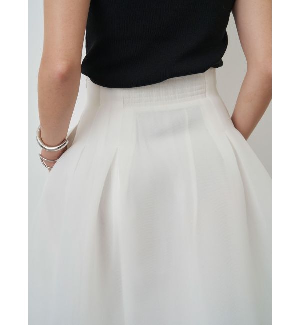 ELENDEEK「MESH BONDING FLARED SK」|スカート|