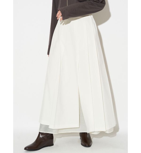 ELENDEEK「SLIT PLEATS SK」|スカート|オフホワイト