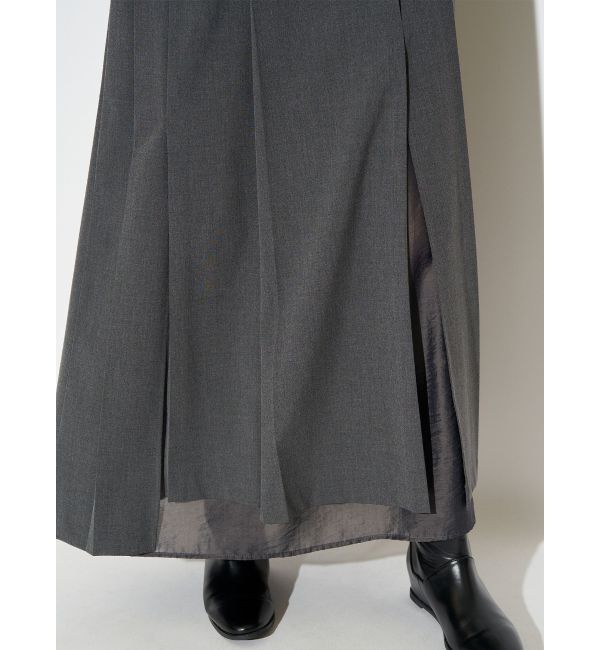 ELENDEEK「SLIT PLEATS SK」|スカート|