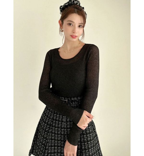 RESEXXY「シアーニットトップス」|ニット・セーター|