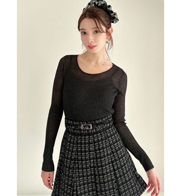 RESEXXY「シアーニットトップス」|ニット・セーター|