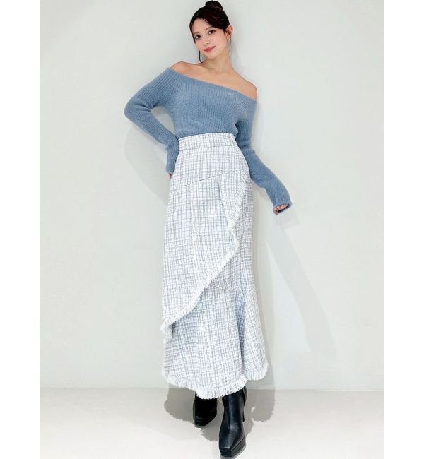 RESEXXY「ミニシャギーワンショルニットトップス」|ニット・セーター|